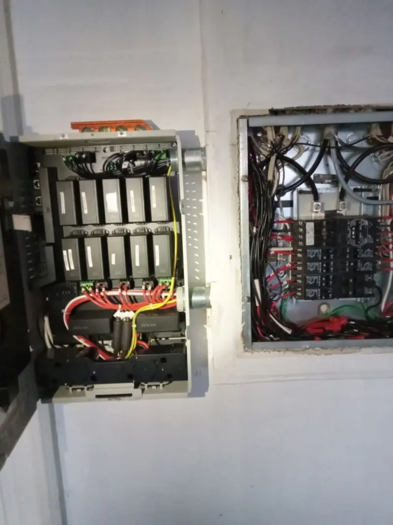 Electrical panel upgrade completed for Indoor Lighting Installation in Hilliard